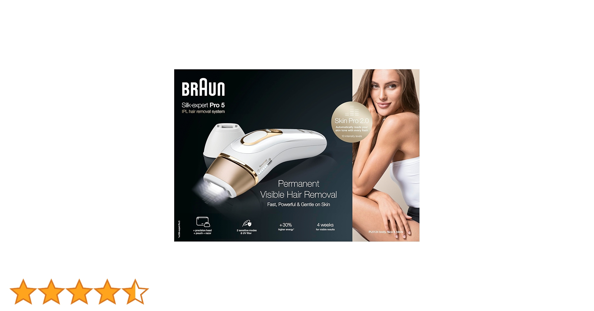 Braun-Braun IPL Silk Expert Pro 5 PL5124 Generation IPL, Premium